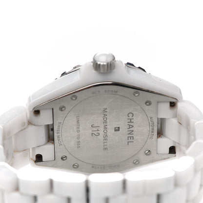Chanel Stainless Steel Ceramic 38mm J12 Limited Edition Mademoiselle Automatic Watch White 4 of 5
