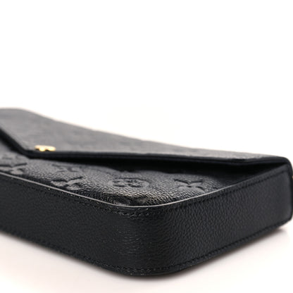 Louis Vuitton Empreinte Pochette Felicie Chain Wallet Black 9 of 10