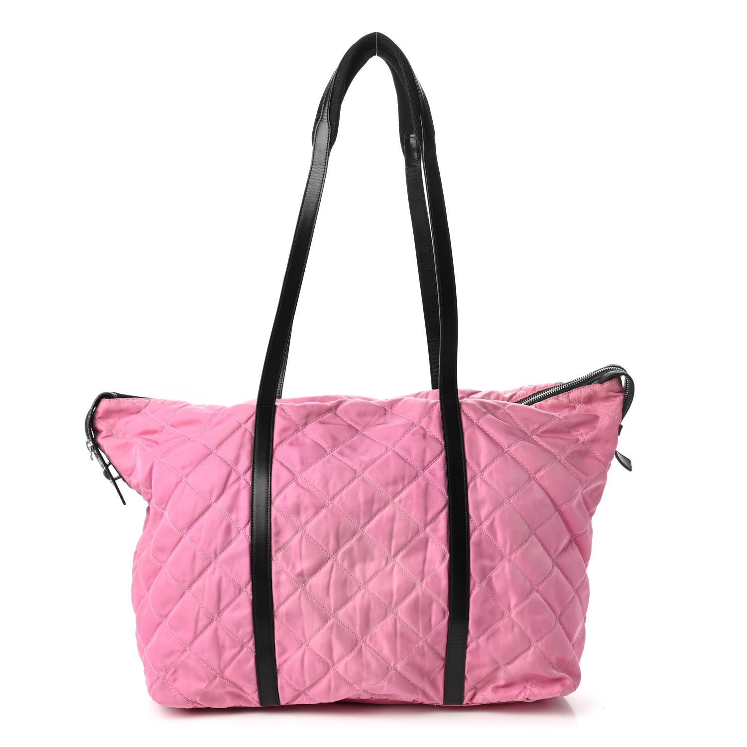 Prada Tessuto Nylon Quilted Shoulder Bag Begonia 1 of 11