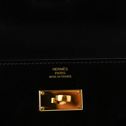 Hermes Box Kelly Longue Wallet Black 5 of 6