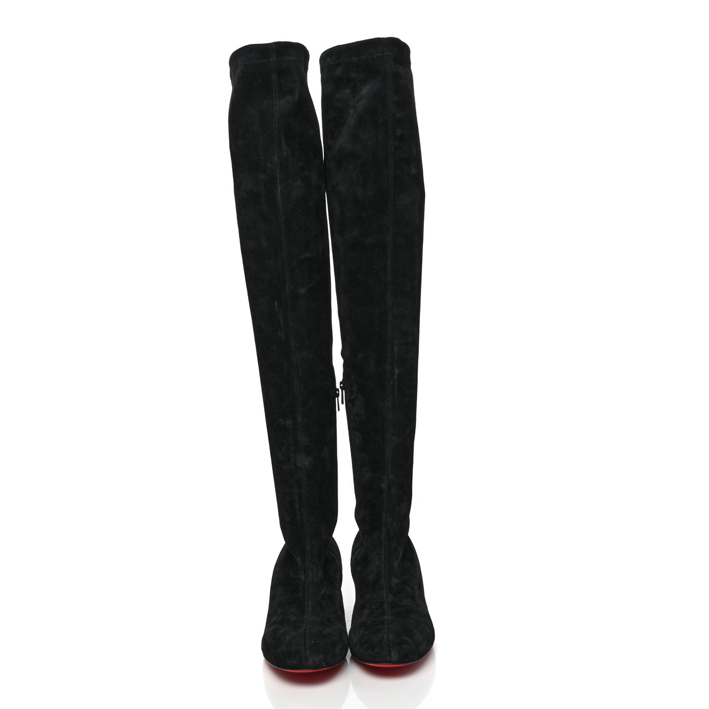 Veau Velours Stretch Turelaboot Alta 55 Over The Knee Boots 38.5 Black