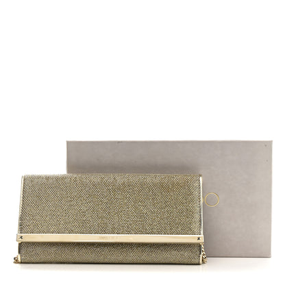Jimmy Choo Glitter Milla Wallet on Chain Gold 11 of 11