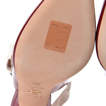 Christian Dior Patent Ribbon J'Adior Slingback 65mm Pumps 35.5 Scarlet 9 of 12