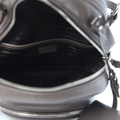 Prada Soft Calfskin Impunture Diagramme Day Backpack Bambu 4 of 7