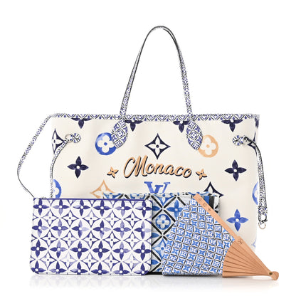 Louis Vuitton Monogram Canvas By The Pool Monaco 2.0 Neverfull GM Set Blue 3 of 11