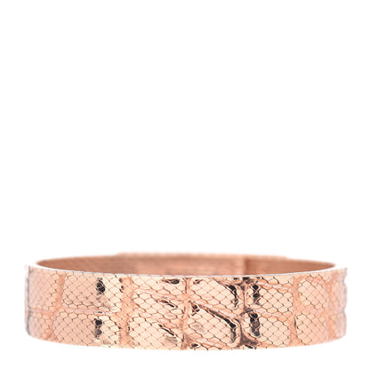 Hermes 18K Rose Gold Diamond MM Kelly Milanese Bracelet SH 3 of 5