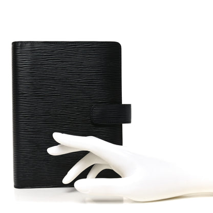 Louis Vuitton Epi Medium Ring Agenda Cover Black 2 of 6
