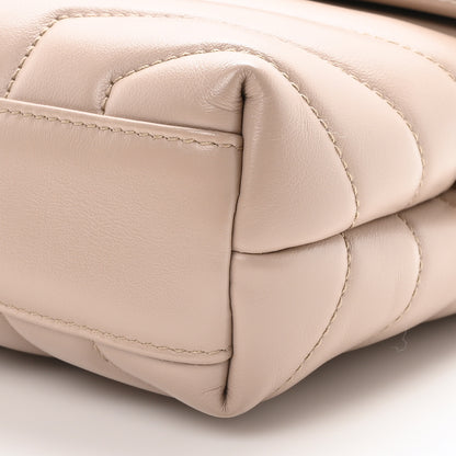 Saint Laurent Calfskin Y Quilted Monogram Toy Loulou Crossbody Bag Light Natural 10 of 10