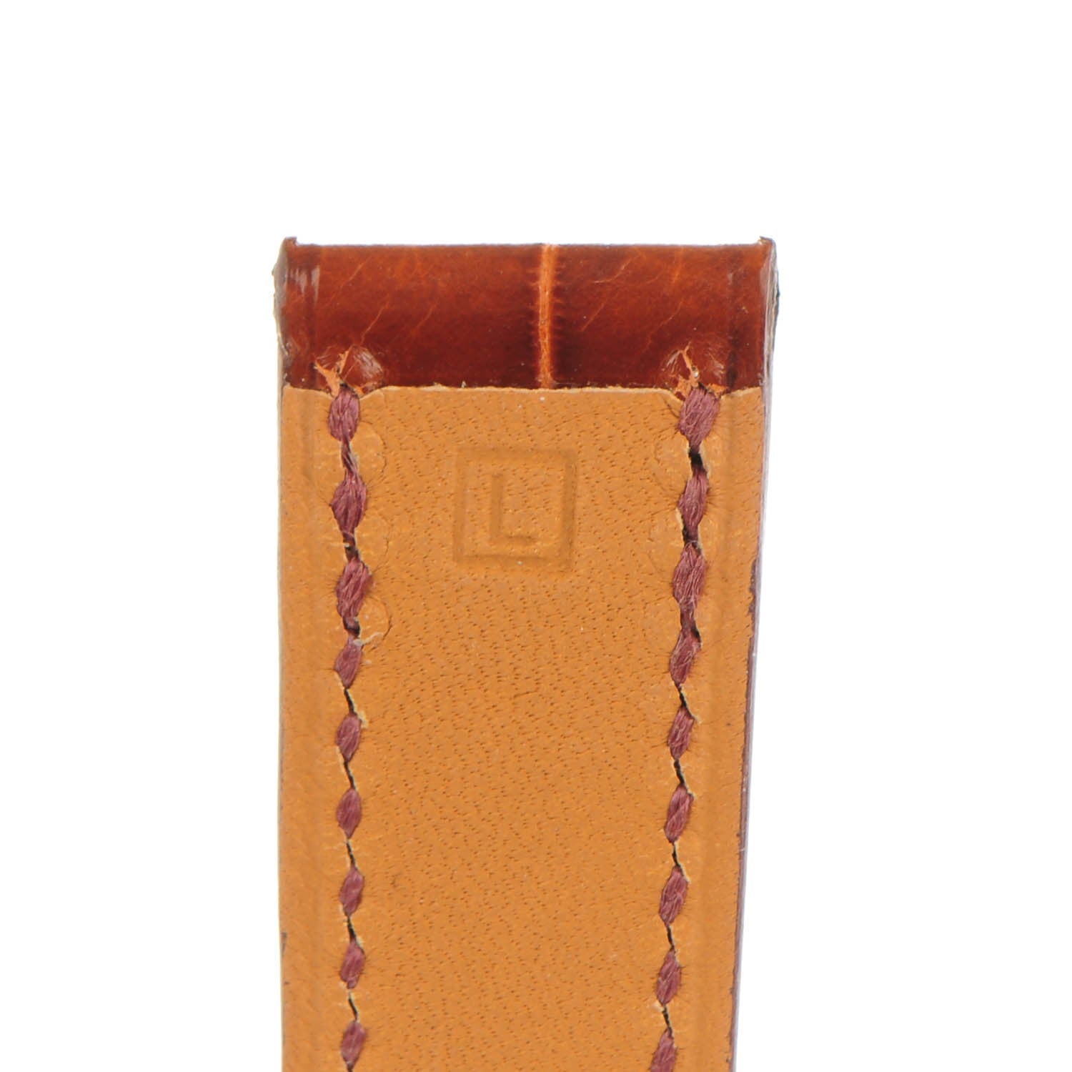 Hermes Shiny Alligator Watch Strap Miel 4 of 6