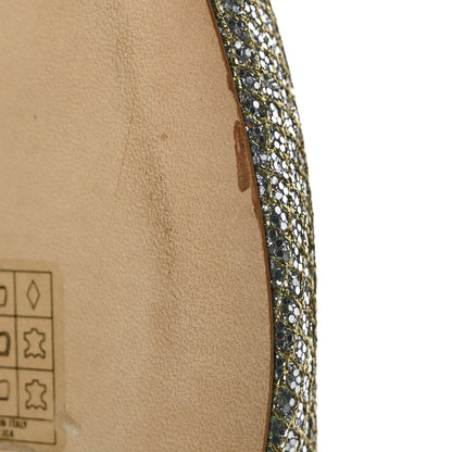 Jimmy Choo Glitter Romy Flats 35.5 Champagne 9 of 9