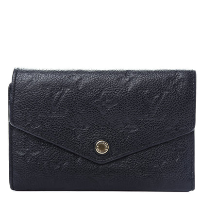 Louis Vuitton Empreinte Compact Curieuse Wallet Black 1 of 7