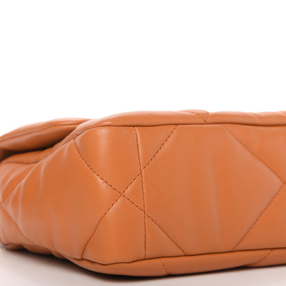 Chanel Lambskin Quilted Medium Chanel 19 Flap Light Brown 6 of 11