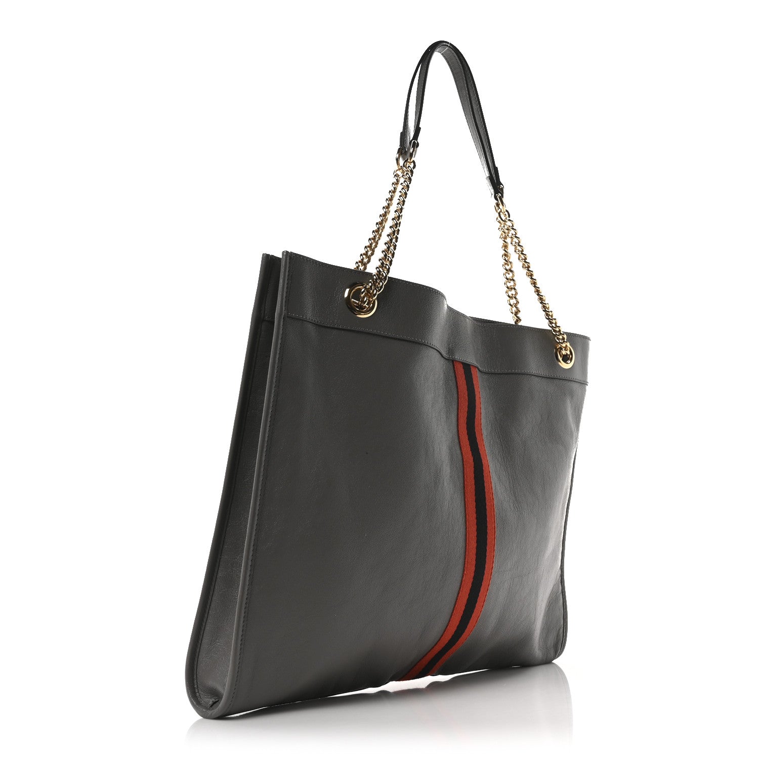 Gucci Calfskin Large Rajah Chain Tote Grey 4 of 11