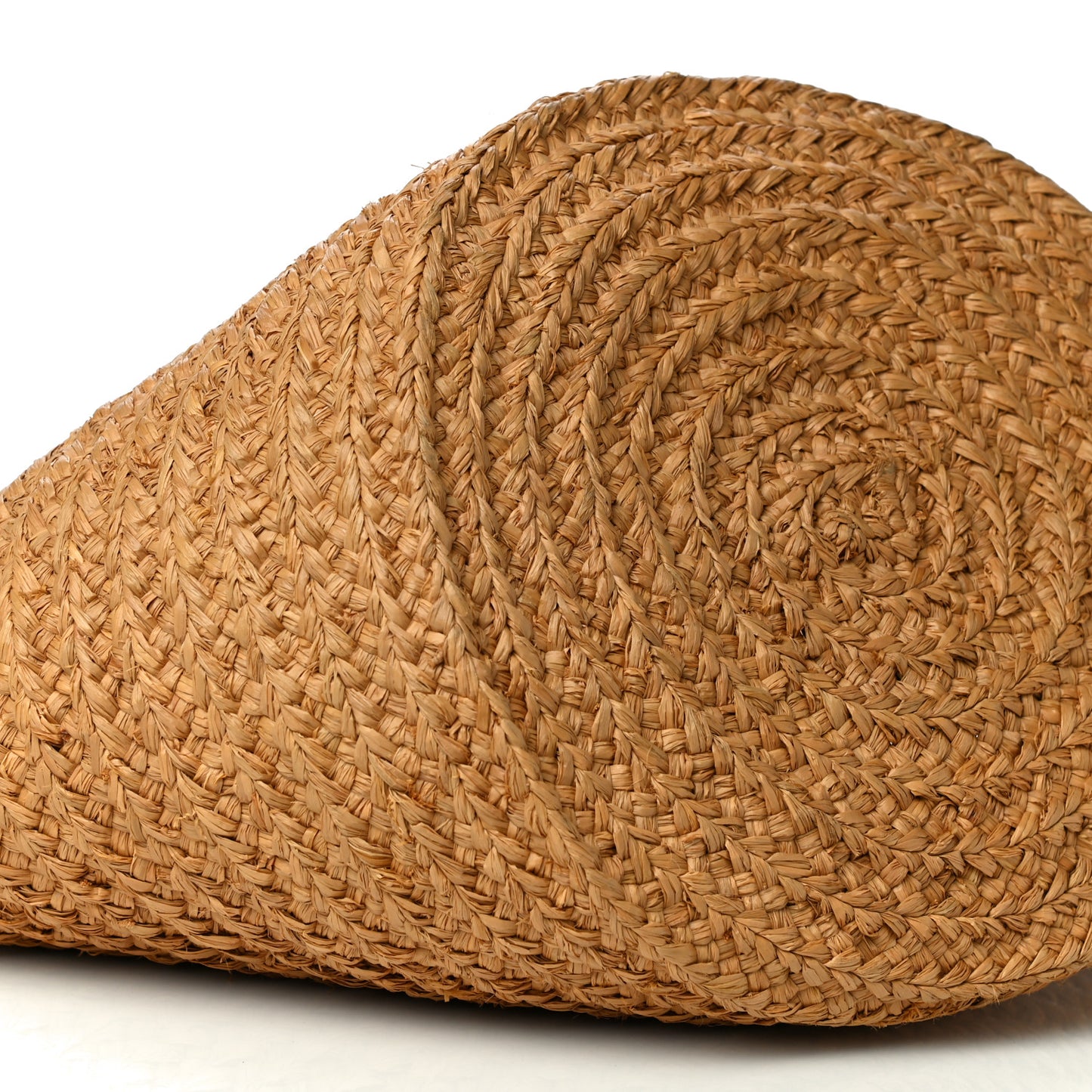 Raffia Calfskin Medium Panier Tote