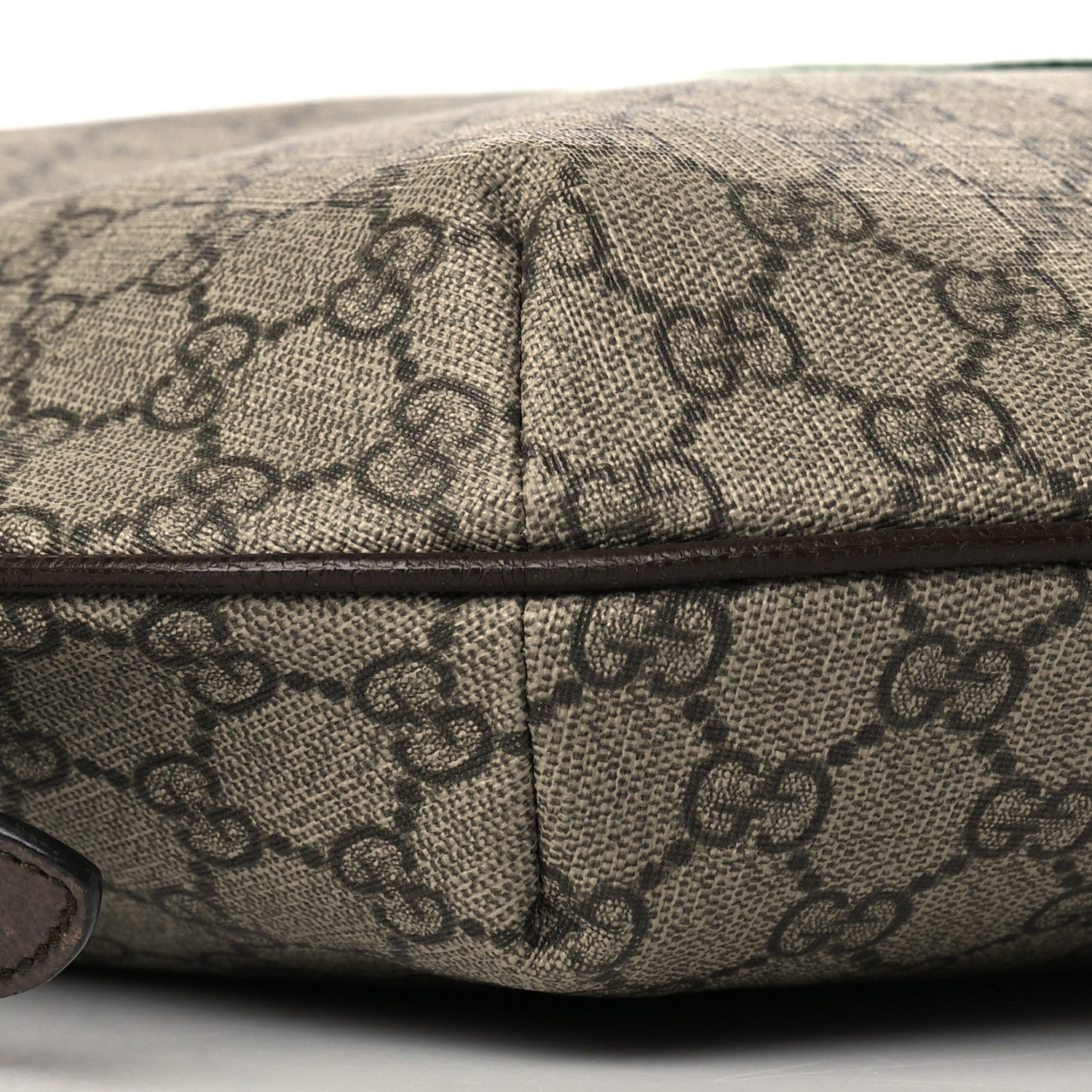 Gucci GG Supreme Monogram Web Ophidia Half Moon Hobo Brown 9 of 10