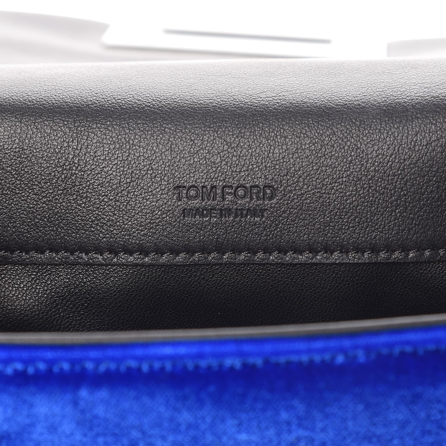 Tom Ford Velvet Large Natalia Chain Bag Imperial Blue 6 of 13