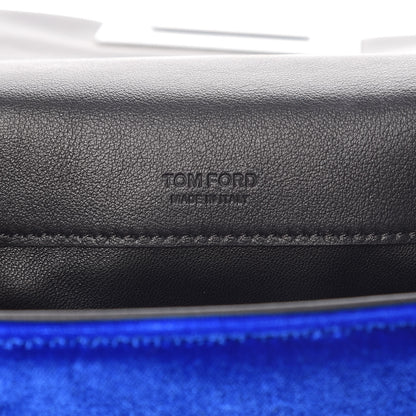 Tom Ford Velvet Large Natalia Chain Bag Imperial Blue 6 of 13
