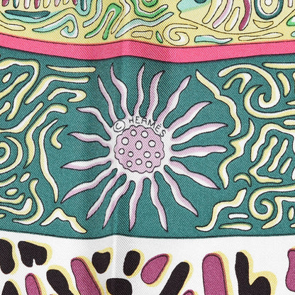Hermes Silk La Legende Du Poisson Corail Scarf 90 3 of 4