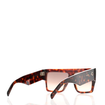 Celine Acetate Flat Top Rectangular Sunglasses CL400921 Dark Havana 4 of 7