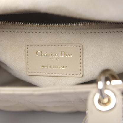 Christian Dior Lambskin Cannage Small My ABCDior Lady Dior Beige 6 of 11