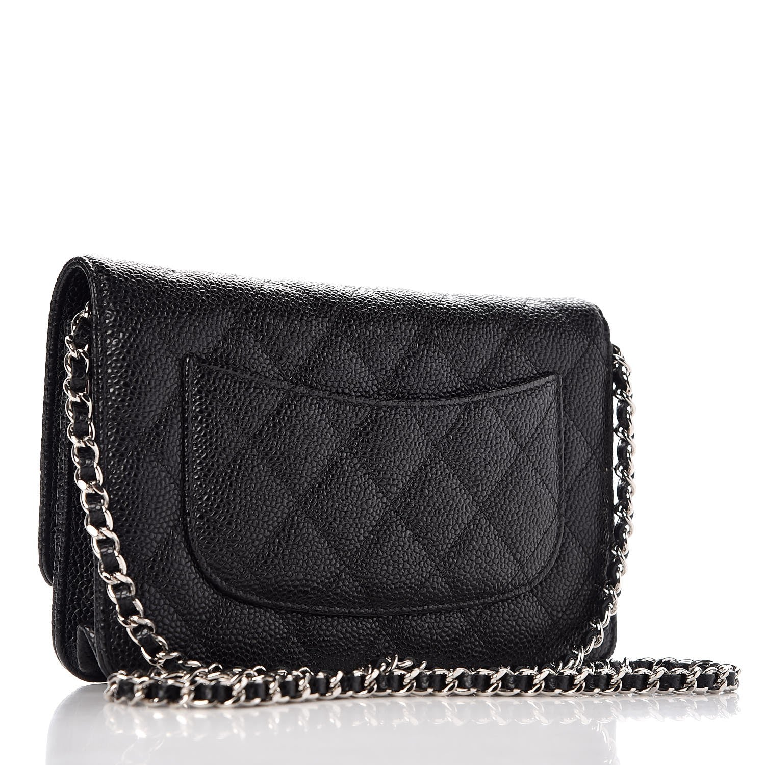 Chanel Caviar Quilted Wallet On Chain WOC Black 3 of 9