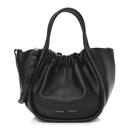 Proenza Schouler Calfskin Small Ruched Tote Black 1 of 12