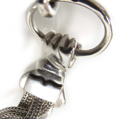 Hermes Sterling Silver Braided Hands Bracelet 4 of 4