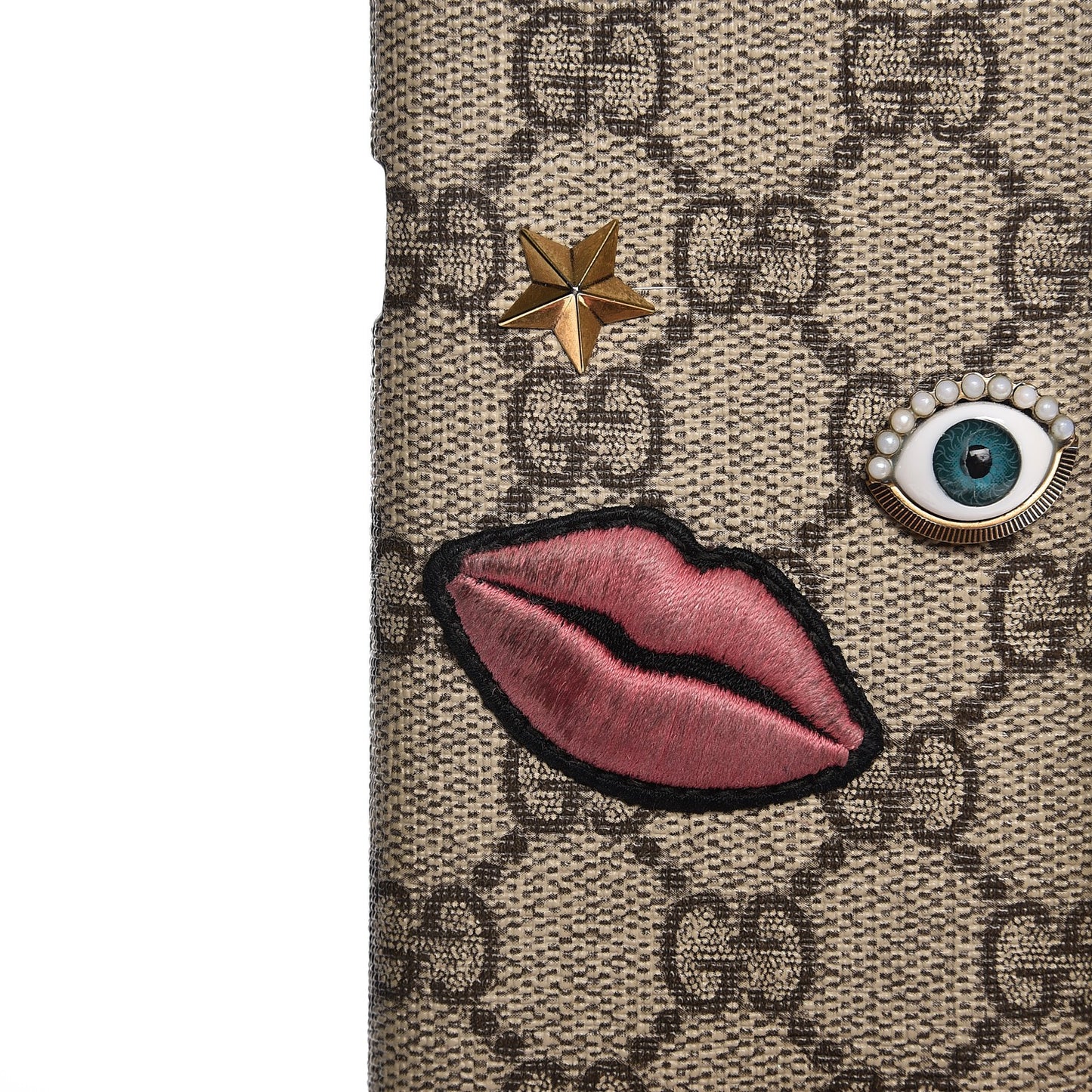 GG Supreme Monogram Embroidered Face iPhone 6 Case