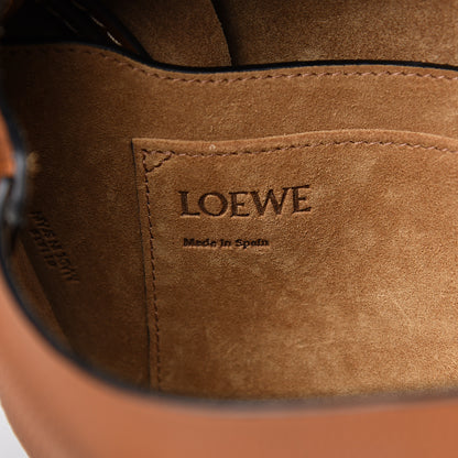 Loewe Grained Calfskin Small Gate Crossbody Bag Caramel Pecan 5 of 8