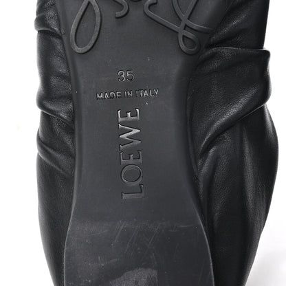 Loewe Lambskin Pebble Ballerina Flats 35 Black 7 of 8