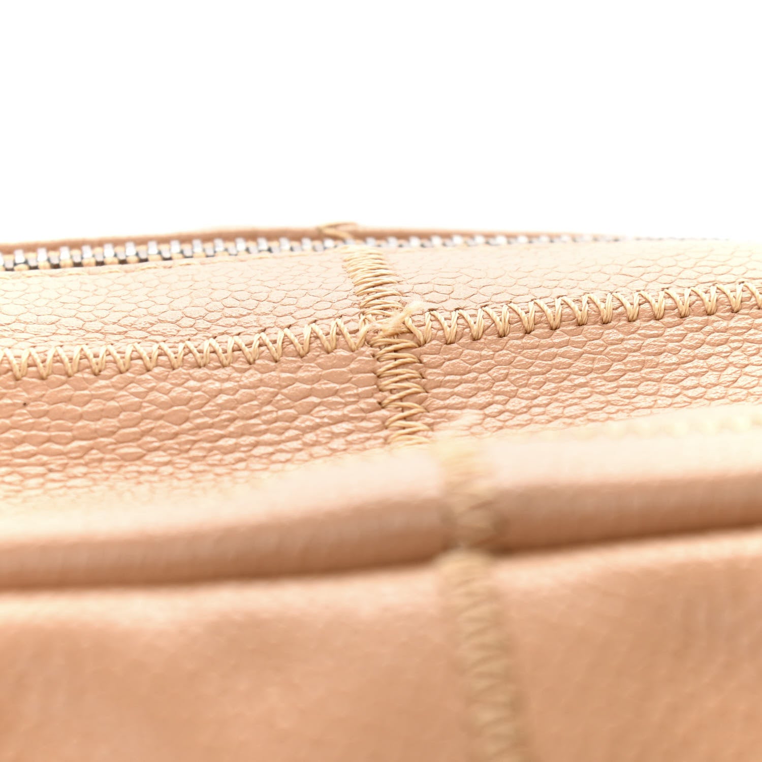 Chanel Caviar Square Stitched Tote Beige 10 of 13