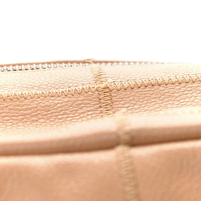 Chanel Caviar Square Stitched Tote Beige 10 of 13