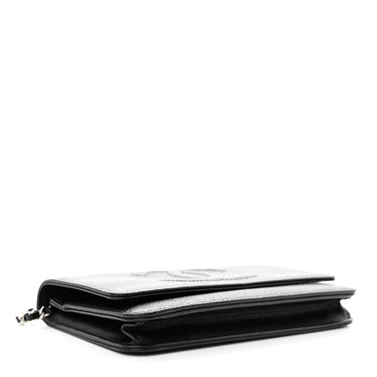 Chanel Caviar Timeless CC Wallet on Chain WOC Black 4 of 14