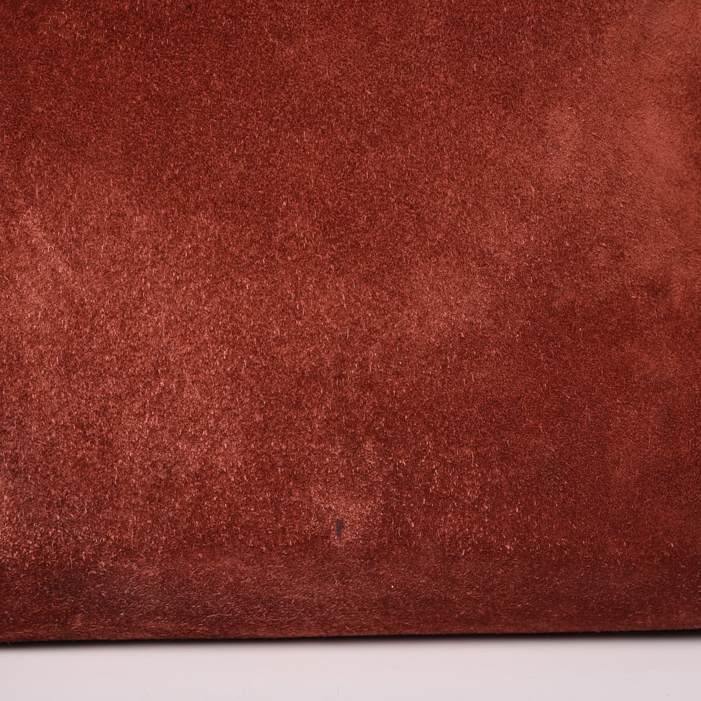 Suede Studded Small Lexa Shoulder Bag Saffron Red