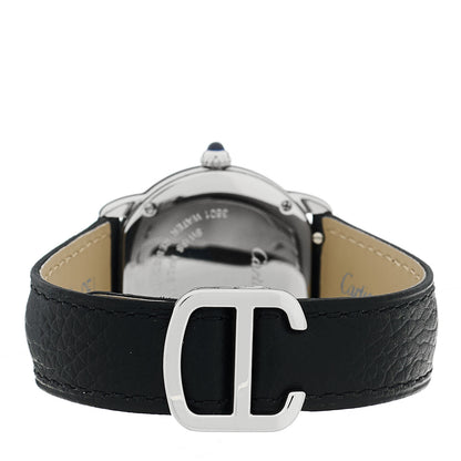 Cartier Stainless Steel Calfskin 29mm Ronde Solo Quartz Watch 3 of 4