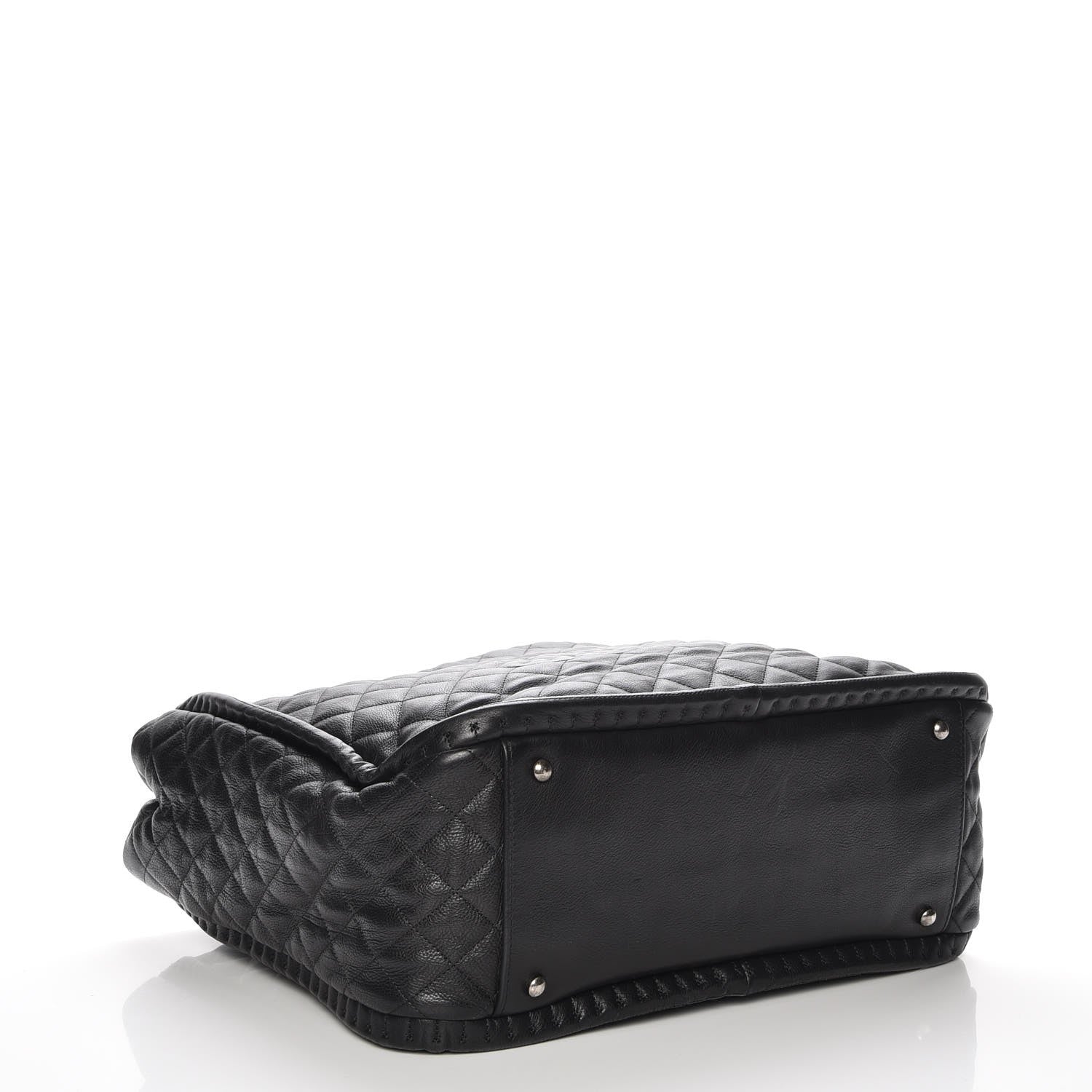 Chanel Calfskin Quilted Large Istanbul Tote Black 4 of 8
