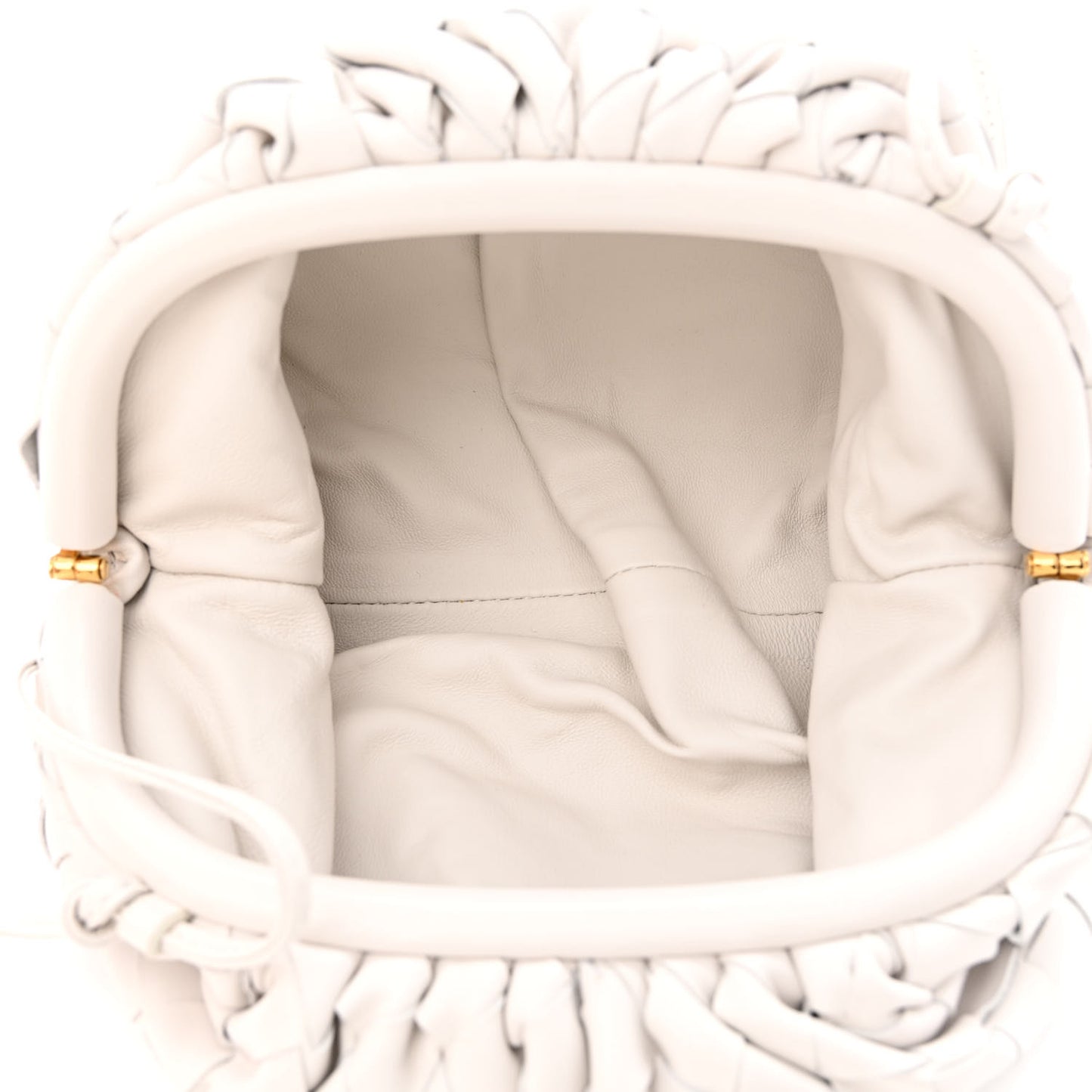 Nappa Intrecciato The Mini Pouch Chalk