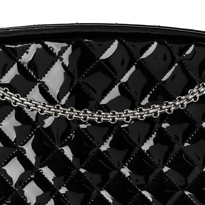 Chanel Patent Quilted Medium Just Mademoiselle Black 7 of 9