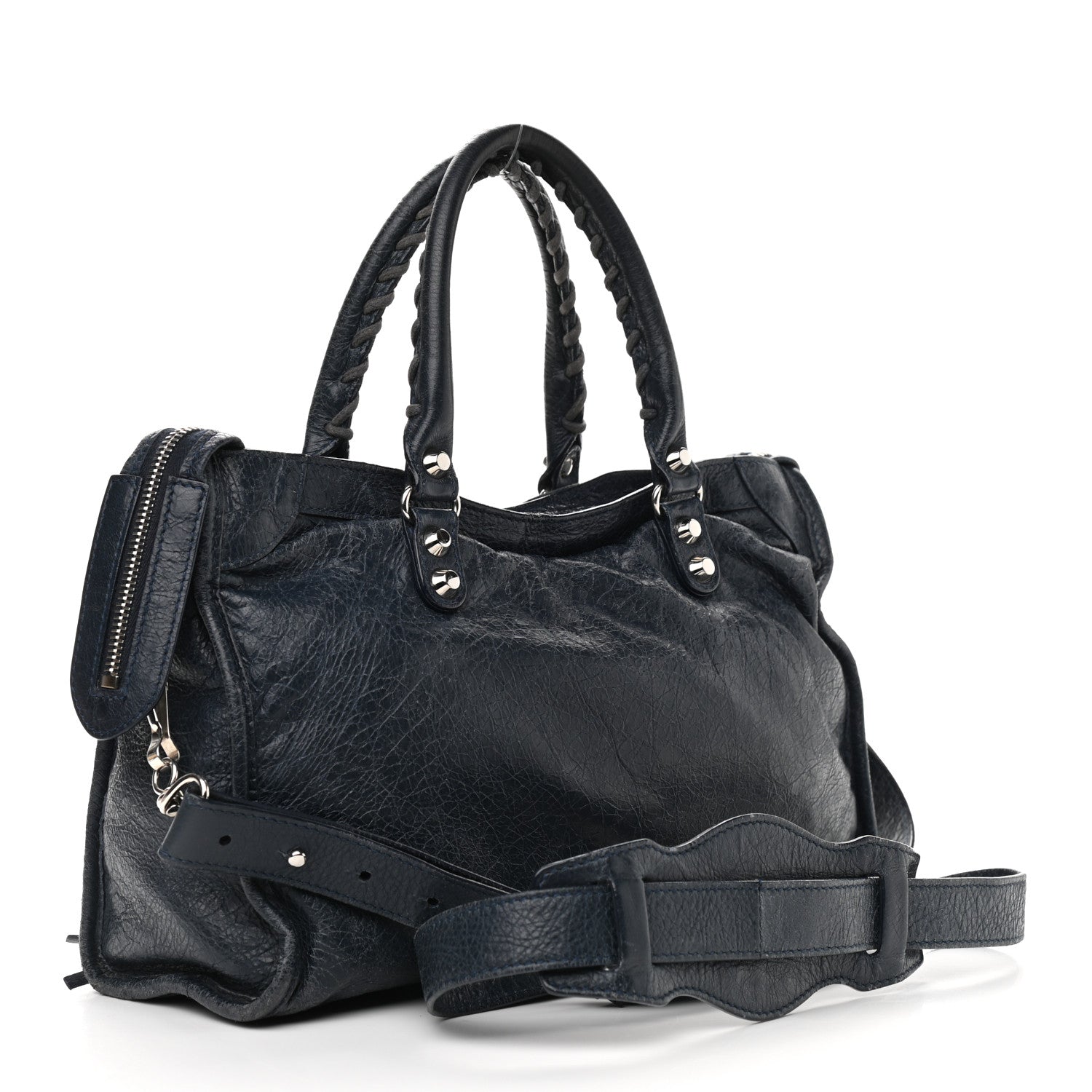 Balenciaga Agneau Classic Silver Hardware S City Bleu Obscur 3 of 14