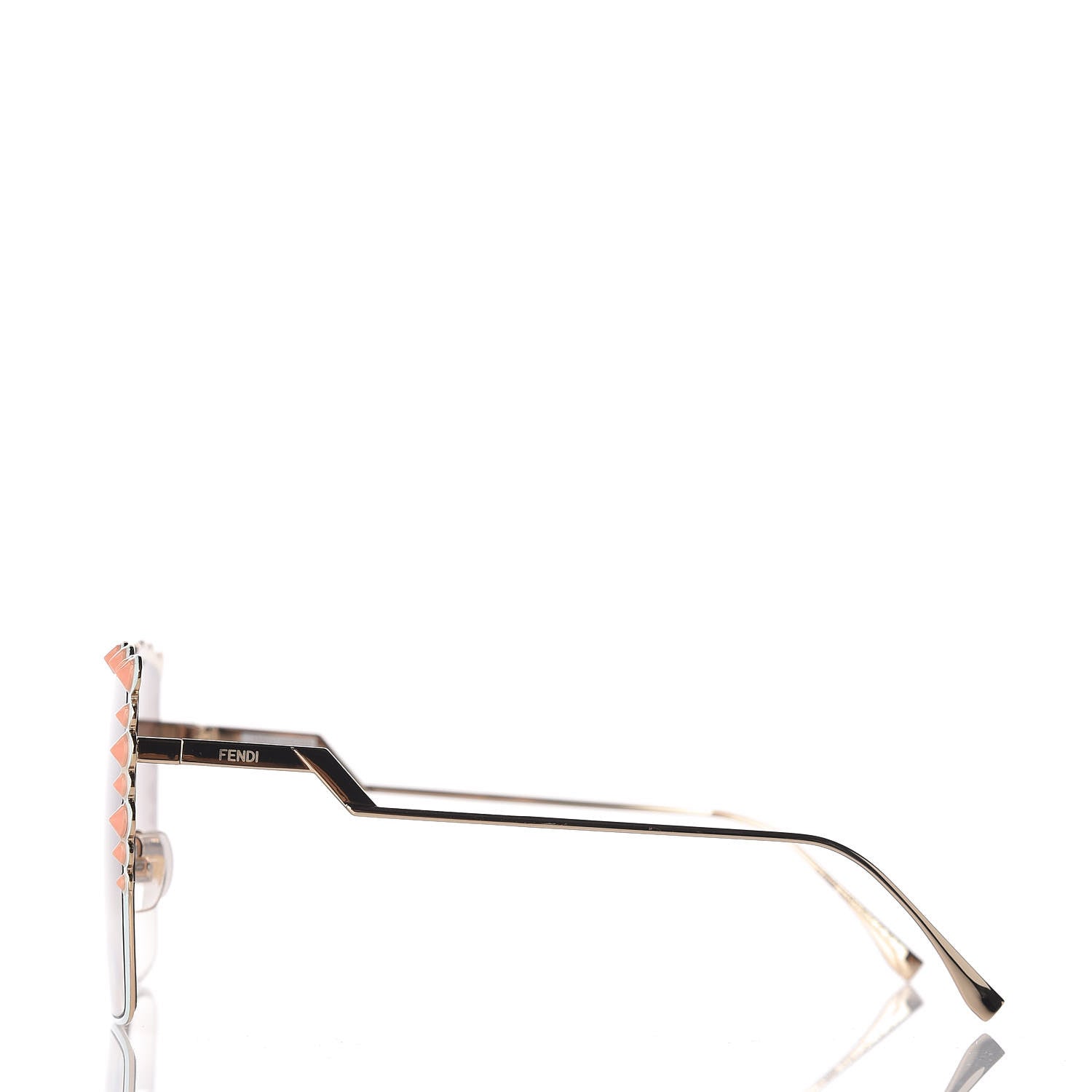 Fendi Square Dots Sunglasses FF 0259/S Gold 3 of 7