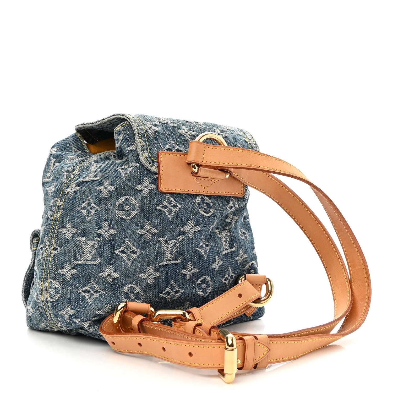 Louis Vuitton Denim Sac a Dos Backpack PM Blue 2 of 8