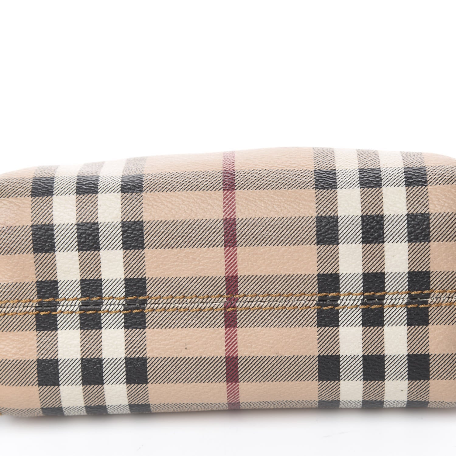 Burberry Haymarket Check Small Evelyn Cosmetic Pouch Natural 11 of 12