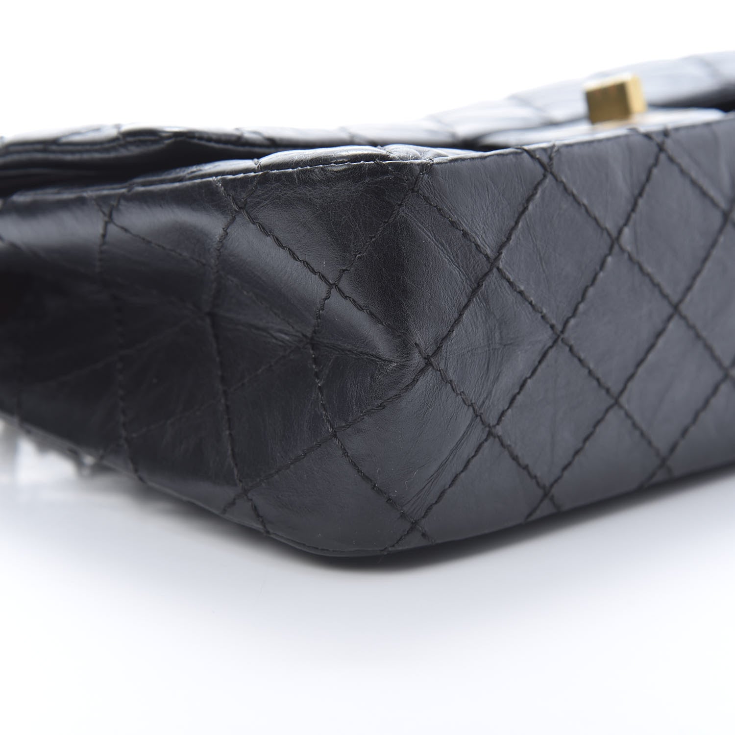 Chanel Aged Calfskin Quilted 2.55 Reissue 225 Flap Black 9 of 12