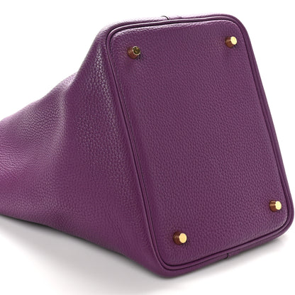 Hermes Taurillon Maurice Picotin Lock 22 MM Anemone 9 of 10