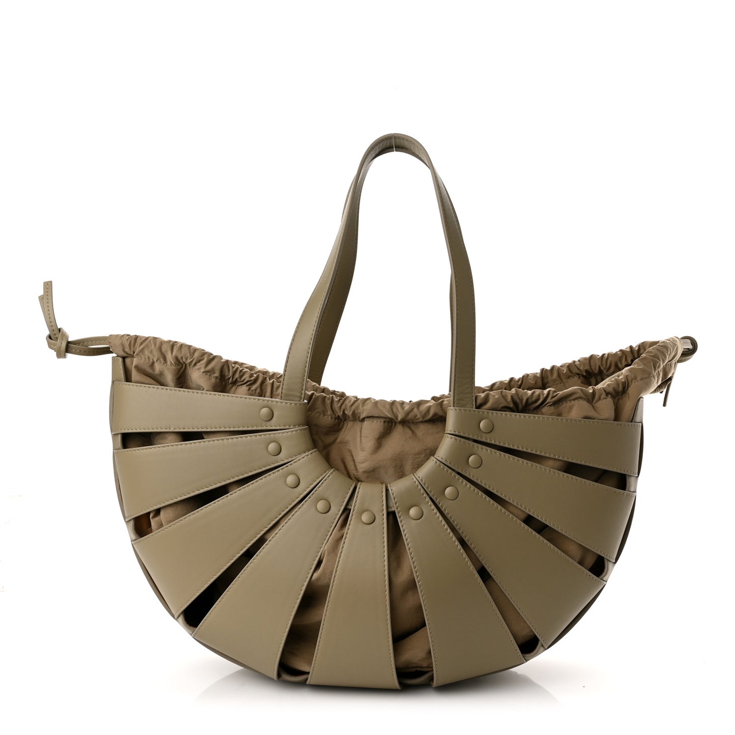 French Calfskin Shell Bag Taupe