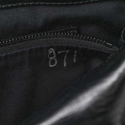 Saint Laurent Crinkled Calfskin Matelasse Monogram Medium Niki Chain Satchel Black 8 of 10
