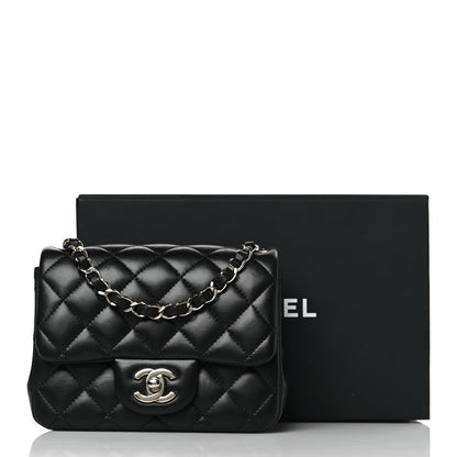 Chanel Lambskin Quilted Mini Square Flap Black 11 of 11