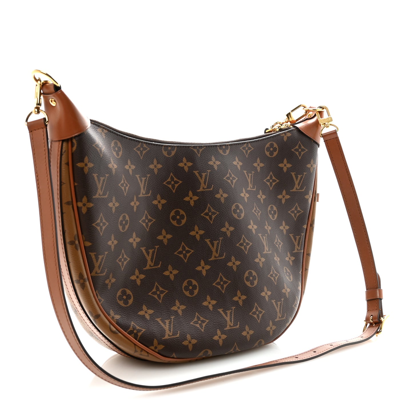Reverse Monogram Loop Hobo