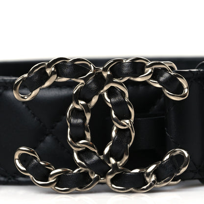 Chanel Lambskin Quilted CC Chain Belt 75 30 Black 2 of 9