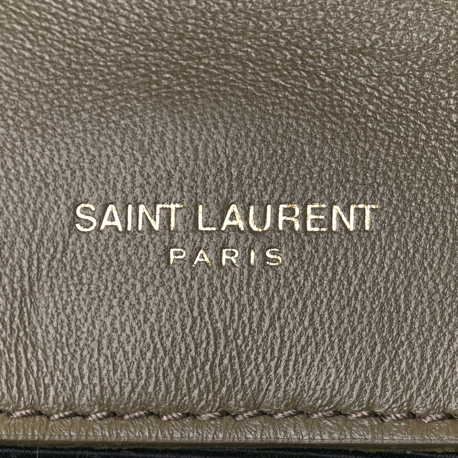 Saint Laurent Velvet Mixed Matelasse Triquilt Small Monogram Satchel Dark Vintage Olive 6 of 11
